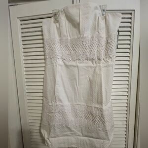 Strapless white Lilly Pulitzer dress